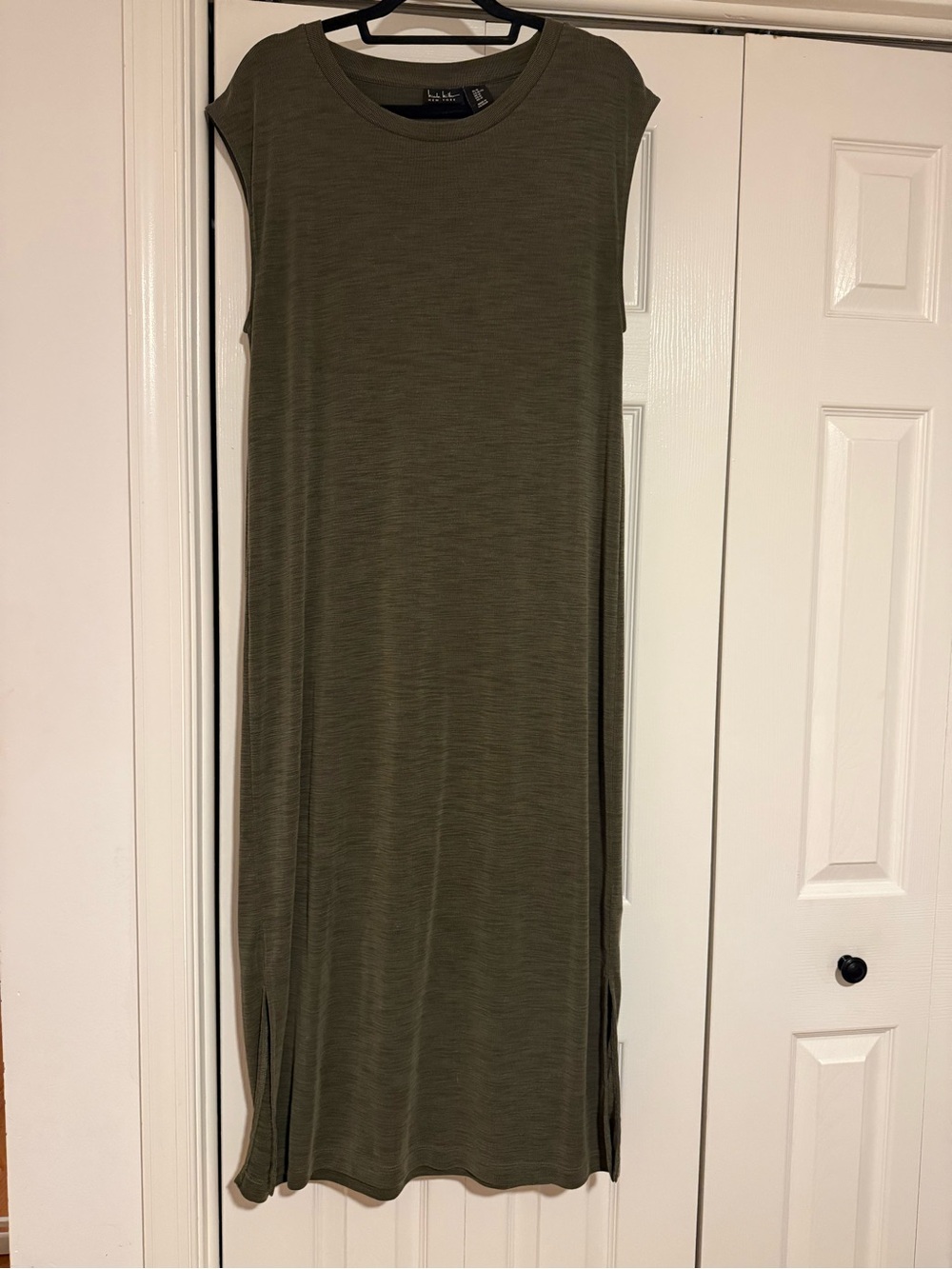 Lush Olive Midi Tank Dress